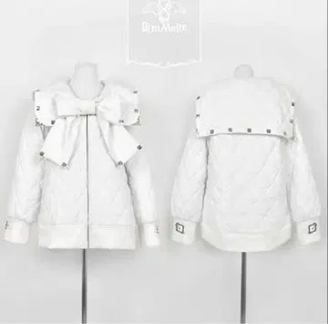 Dim Moire 퀼팅 세일러 재킷 디무모아르