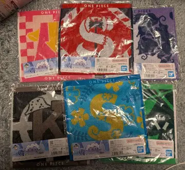 6장 세트 ONE PIECE 원피스 제일복권 G상 타월 6장 세트