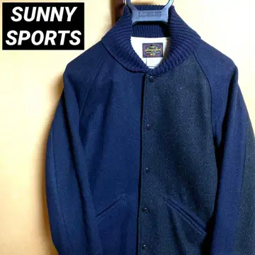 써니 스포츠 네이비 파라오 자켓 숄카라 울 일본제