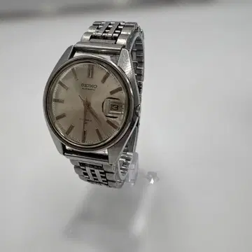 레어 세이코 실버 아날로그 자동 와인딩 시계 남성용 7005-8000