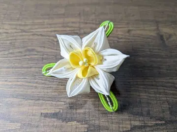 마이코 꽃 헤어콤 오비 고정 띠 3월 수선화 오비 고정 띠 츠마미세이쿠