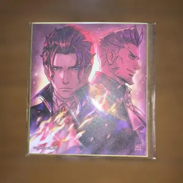 대역전재판1&2 이캡콤 한정판 [카즈야] 그려내린 미니 색지 반기스