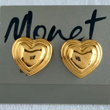 Monet 골드 하트 귀찌 빅 사이즈 E340