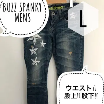 BUZZ SPANKY 남성용 스트레이트 데님 L [ I ]