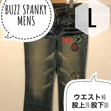 BUZZ SPANKY 남성용 L 데님 청바지
