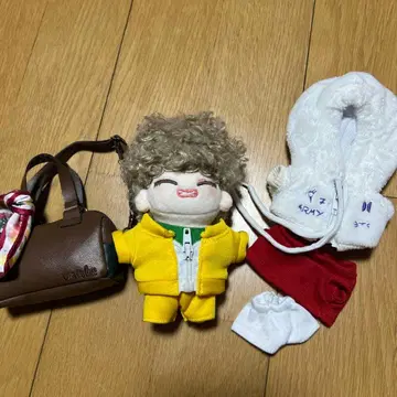 BTS V 태현 Butter 인형 10cm와 후드티, 보스턴 세트