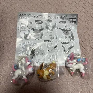 포켓몬 집게 연결 마스코트 12 이브이 님피아