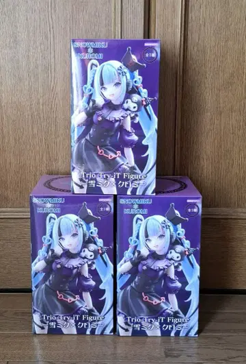 하츠네 미쿠 Trio-Try-iT 피규어 유키 미쿠 x 쿠로미 3체 세트