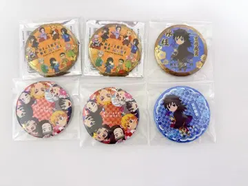 귀멸의 칼날 니지겐노모리 기둥 라메 캔뱃지 네온 캔뱃지 토미오카 기유