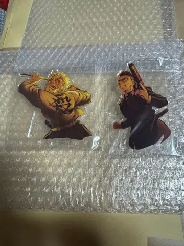 미개봉 귀멸의 칼날 시나즈가와 사네미 겐야 키 비주얼 랜덤 아크릴 스탠드