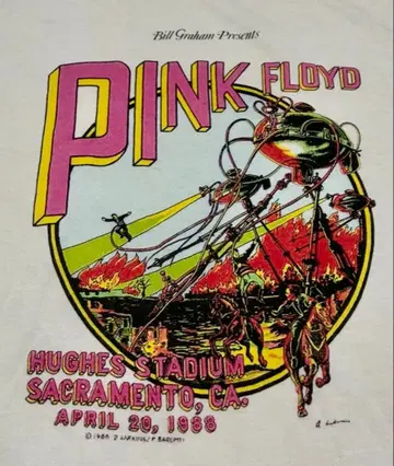 빈티지 PINK FLOYD 핑크 플로이드 Hanes T셔츠