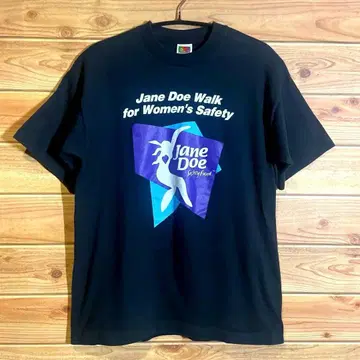 90s Jane Doe 양면 프린트 T셔츠 블랙