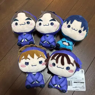 닌타마 란타로 닥타케 닌자대 최강의 군사 모찌피코 봉제 인형 5체 세트