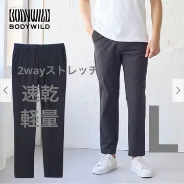 [새상품] 군제 BODYWILD 스트레치 테이퍼드 팬츠 L 네이비