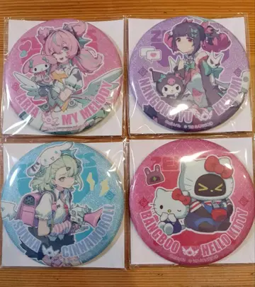 젠레스 존 x 산리오 캐릭터즈 캔뱃지 전4종 컴프 세트