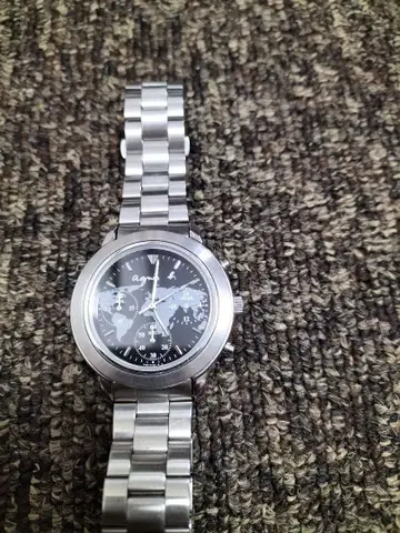 아날로그 손목시계 크로노그래프 블랙