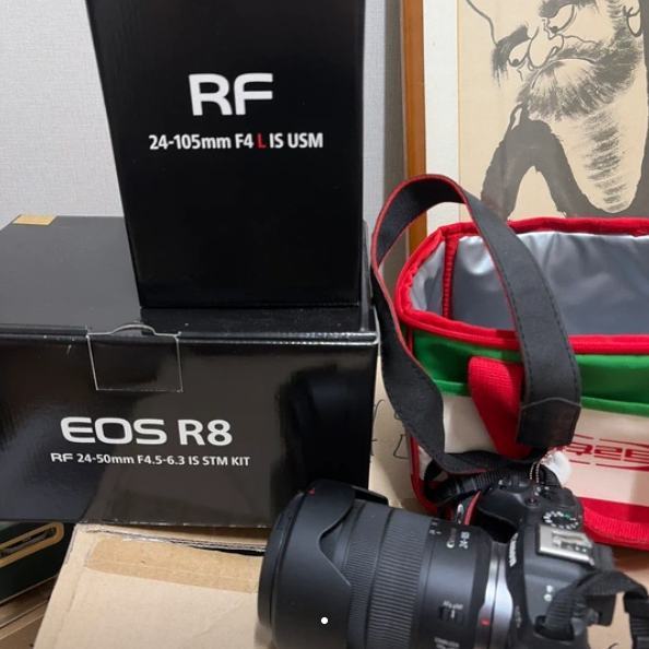 캐논 eos r8 + RF 24-105 f4 렌즈 팝니다