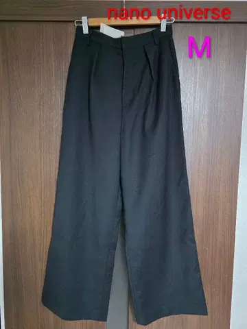 [ 새상품 ] 나노 유니버스 와이드 팬츠 하의 여성용 블랙 M