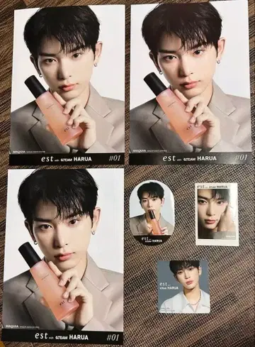 에스트 콜라보 &TEAM HARUA 스티커 3종, 플라이어 3장