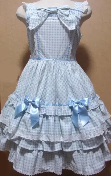 깅엄 뤼미누 오버롤 스커트 색스 BABY,THE STARS