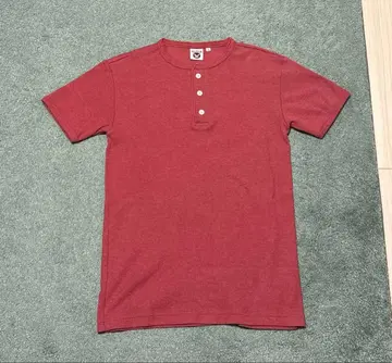 ALPHA INDUSTRIES 헨리넥 써멀 T셔츠 M 핑크