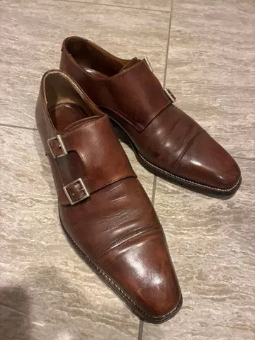 산토니 브라운 더블 몽크 스트랩 6 1/2 (약 25.5cm)