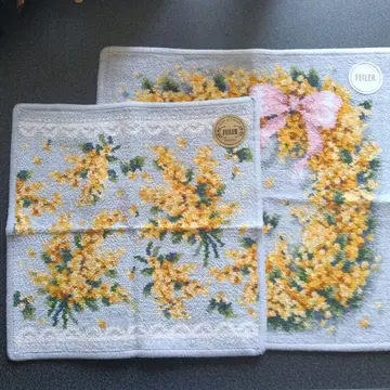 FEILER 타월 손수건 2장 세트 미모사