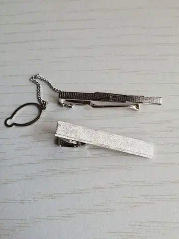 silver 각인 넥타이핀 2종