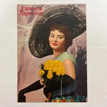 쇼와 레트로 영화 팜플렛 나폴리의 향연 소피아 로렌