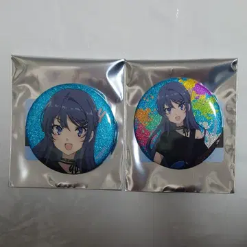 청춘 돼지 타워 레코드 캔뱃지 기타 연주 ver. 사쿠라지마 마이 2종