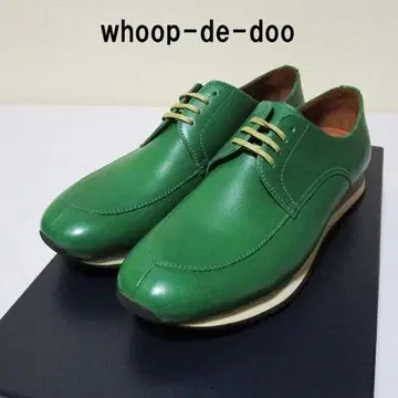 [새상품] whoop-de-doo 가죽 스니커즈 모스그린/25.5