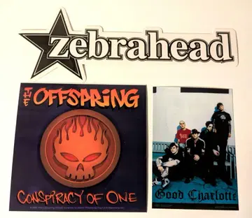 OFFSPRING ZEBRAHEAD GoodCharlotte 스티커 3장