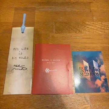 milet 책갈피 북마크 그리팅 카드 스티커 3세트