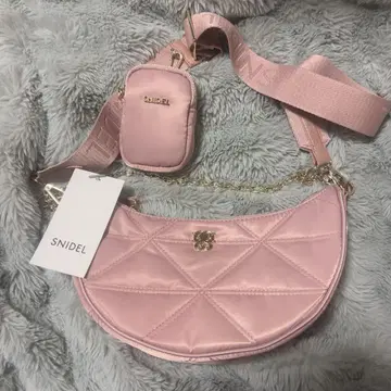 SNIDEL 멀티웨이 문백 숄더 블랙 핑크 베이지