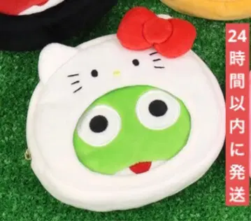 개구리 중사 케로로 산리오 캐릭터즈 키구루미 파우치 케로로 헬로키티