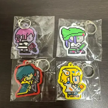 계속 한밤중이면 좋을 텐데 러버 키링 4개