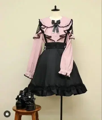 Amavel 허리 하트 버클 스커트 블랙 택 포함 새상품 노에미 아마벨