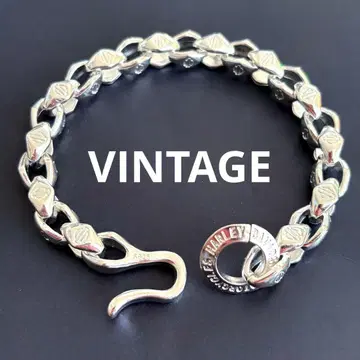 US 수입 할리 로고 팔찌 빈티지 925 각인 있음 중후한 느낌