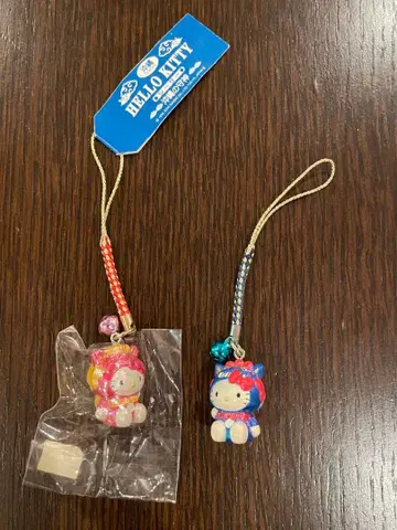 HELLO KITTY 키티 스트랩 2개 세트 오키나와 시사