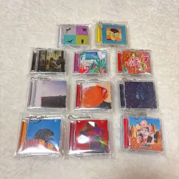 마카로니 연필 미니어처 CD풍 키링