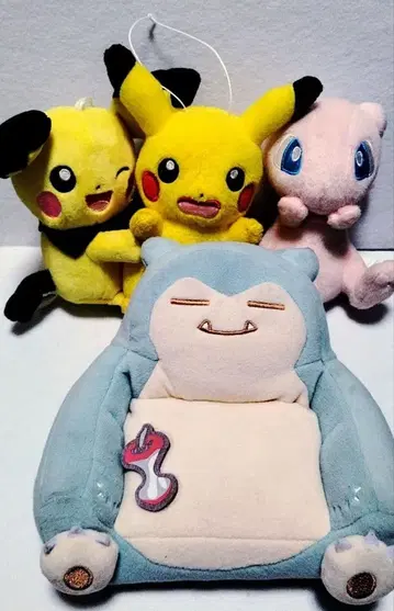 포켓몬 센터 한정판 봉제 인형 카비곤 소파 등 4체 세트