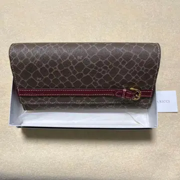 [미사용 새상품] NINA RICCI 크로커다일 패턴 천연 가죽 장지갑