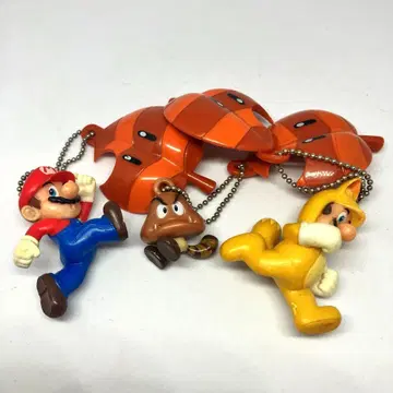 슈퍼 마리오 3D 랜드 마리오 너구리 루이지 볼 체인 3종 세트