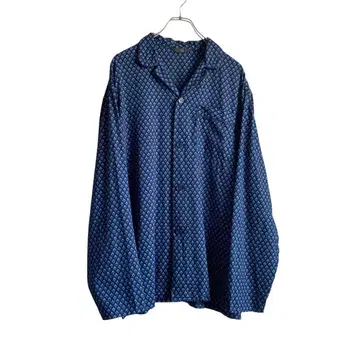 00s MARKS&SPENCER 코튼 오픈 카라 파자마 셔츠