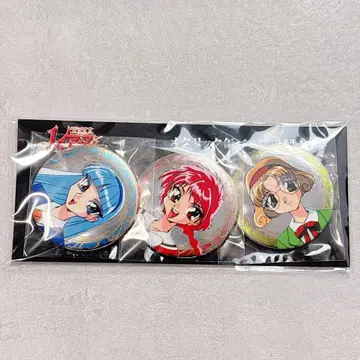 마법기사 레이어스 메탈릭 캔뱃지 3개 세트 히카루 카이 후우