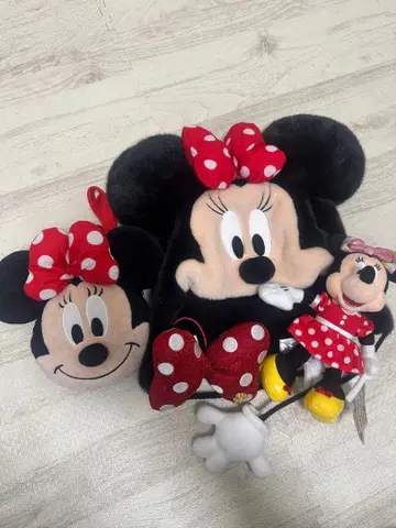 미니 마우스 봉제 인형과 모자 세트 팬캡 인기