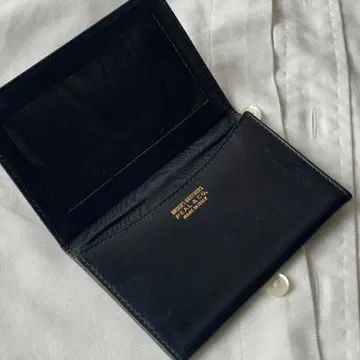 미사용 BROOKS BROTHERS 블랙 명함지갑 카드 케이스 이태리제