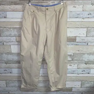 BEAMS+ 백명품 2 플리츠 치노 sizeL 시멘트 일본제