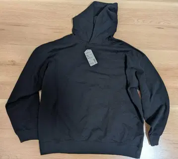 MUJI LABO 풀오버 후드티 블랙 S-M