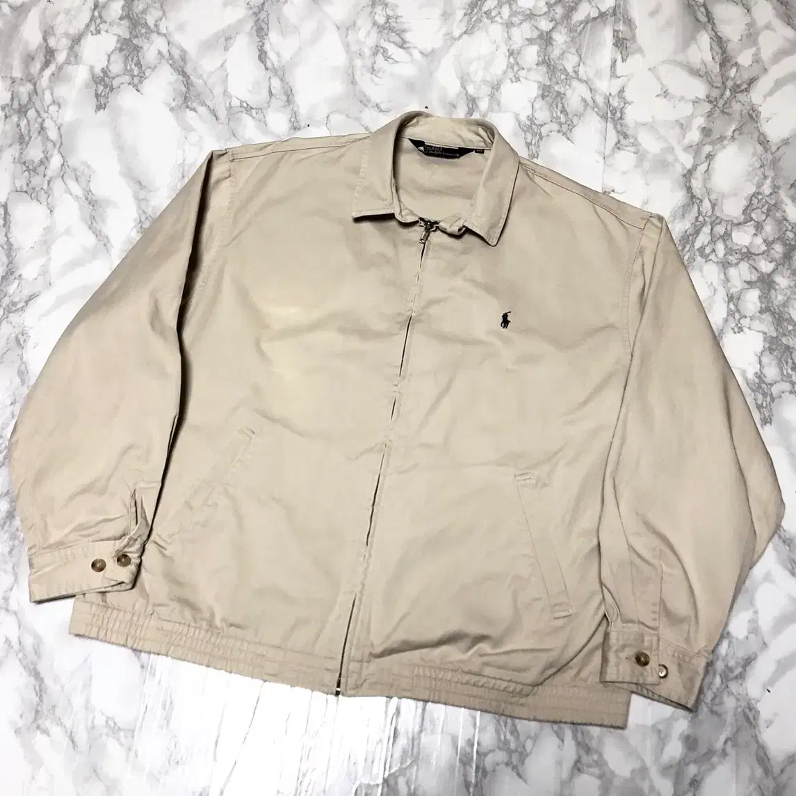 Polo Ralph Lauren Beige Blouson Swing Top Jacket #폴로,#폴로블루종